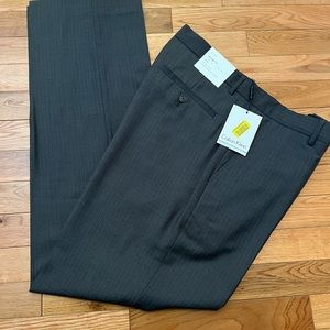 Calvin Klein slacks size 32x32. Brand New NWT. Drag gray with light stripe.